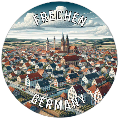 Frechen Germany Souvenir Vinyl Decal Sticker 6-Inch