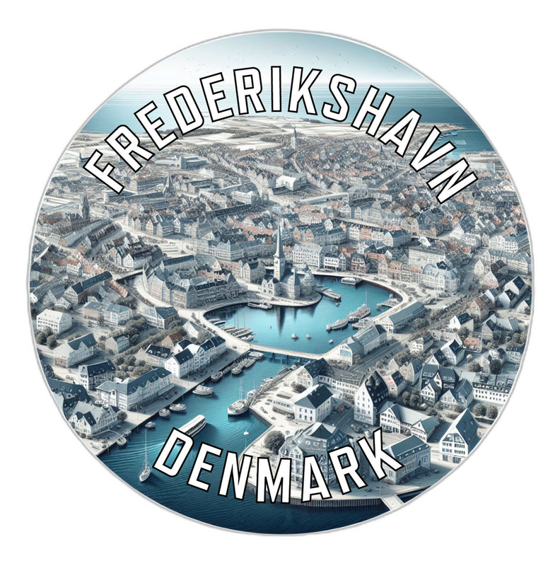 Frederikshavn Denmark Souvenir Die Cut Flat Magnet 6-Inch