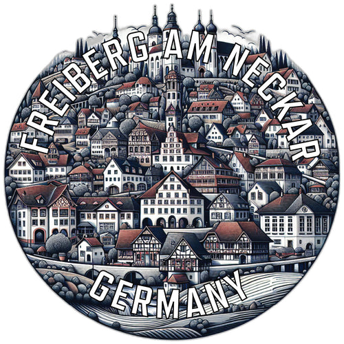 Freiberg am Neckar Germany Souvenir Vinyl Decal Sticker 2-Inch