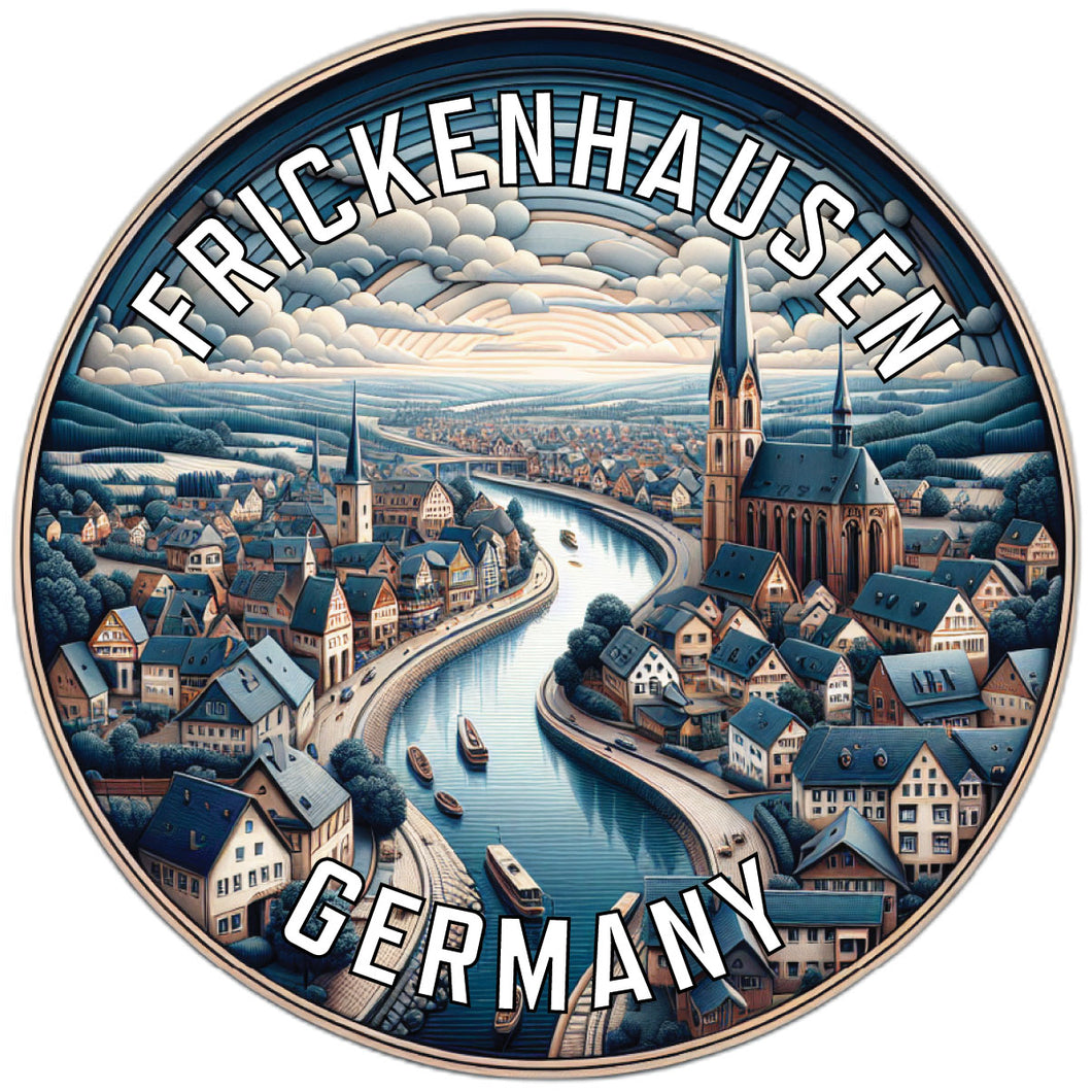 Frickenhausen Germany Souvenir Vinyl Decal Sticker 3-Inch
