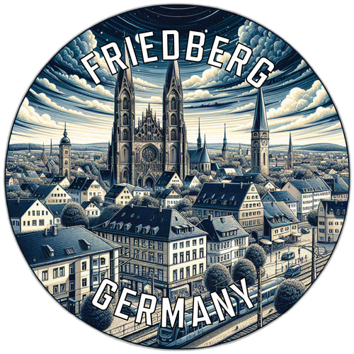 Friedberg Germany Souvenir Vinyl Decal Sticker 2-Inch