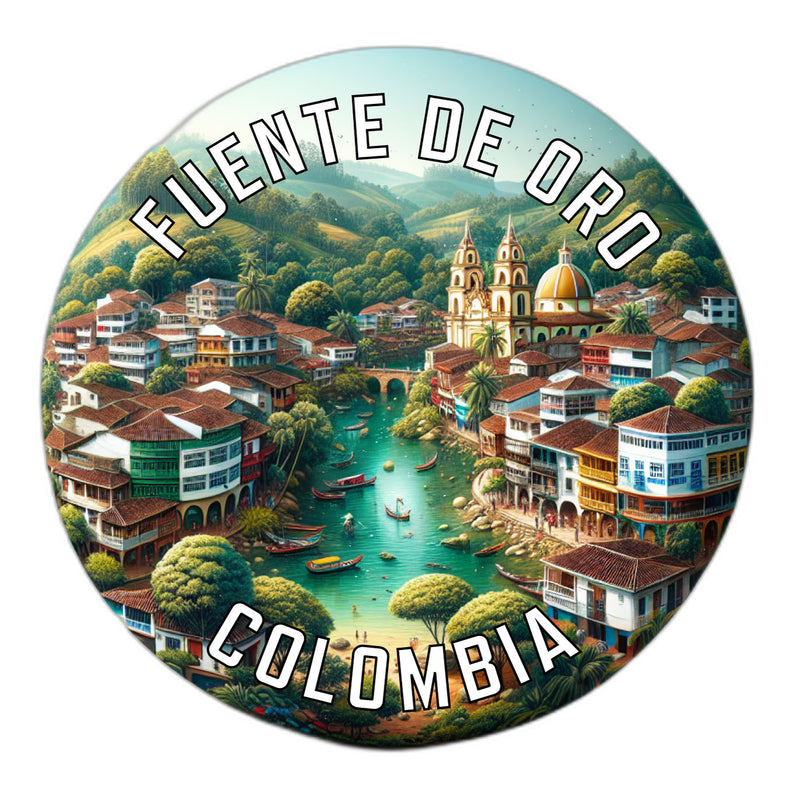 Fuente de Oro Colombia Souvenir Vinyl Decal Sticker 6-Inch