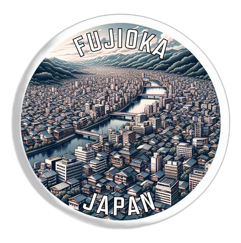 Fujioka Japan Souvenir Vinyl Decal Sticker 2-Inch