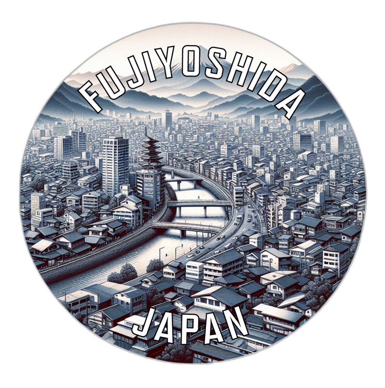 Fujiyoshida Japan Souvenir Vinyl Decal Sticker 2-Inch