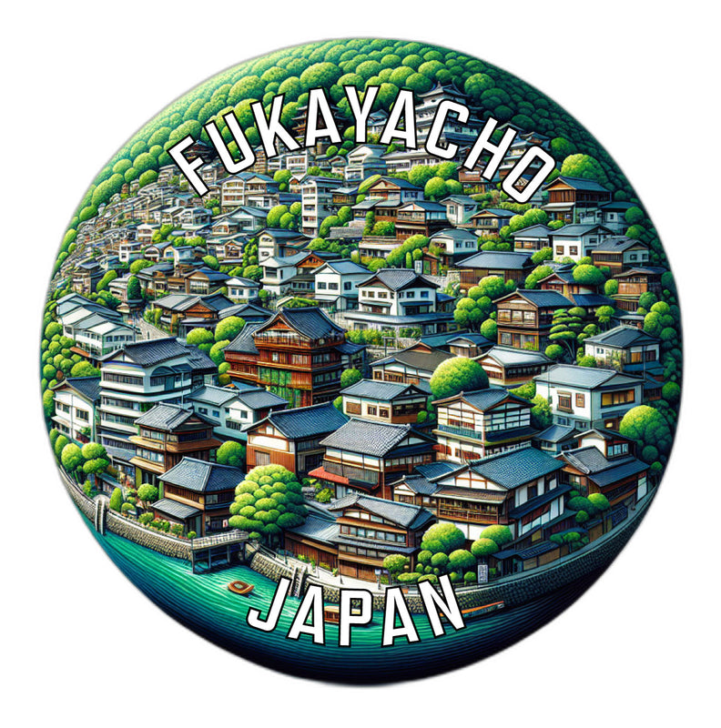 Fukayacho Japan Souvenir Vinyl Decal Sticker 6-Inch