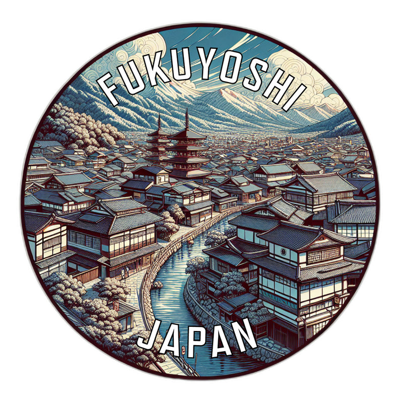 Fukuyoshi Japan Souvenir Die Cut Flat Magnet 6-Inch