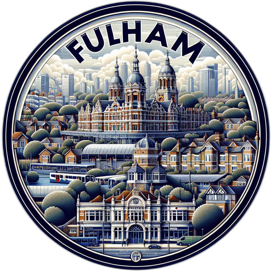 Fulham United Kingdom Souvenir Vinyl Decal Sticker 6-Inch