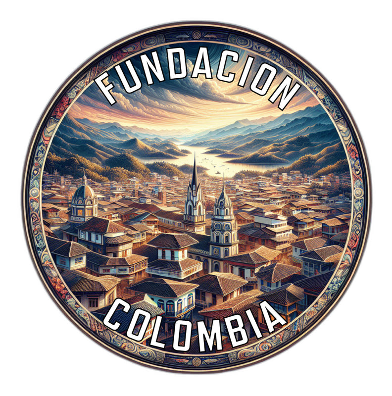 Fundacion Colombia Souvenir Vinyl Decal Sticker 6-Inch