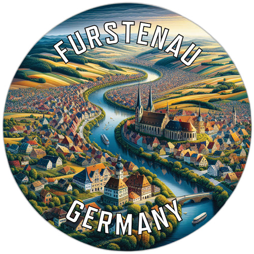 Furstenau Germany Souvenir Vinyl Decal Sticker 3-Inch