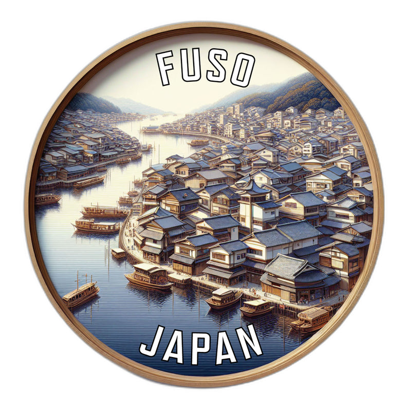 Fuso Japan Souvenir Die Cut Flat Magnet 2-Inch