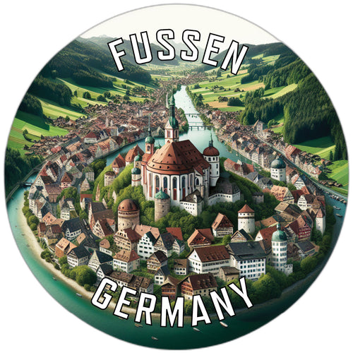 Fussen Germany Souvenir Vinyl Decal Sticker 3-Inch