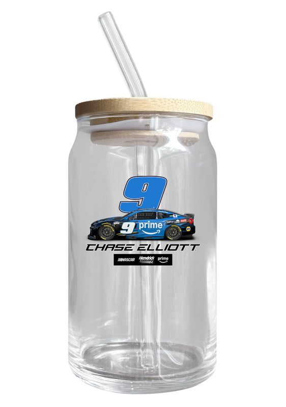 Chase Elliott #9 Nascar Offic. Licensed 12 oz Can Glass Single