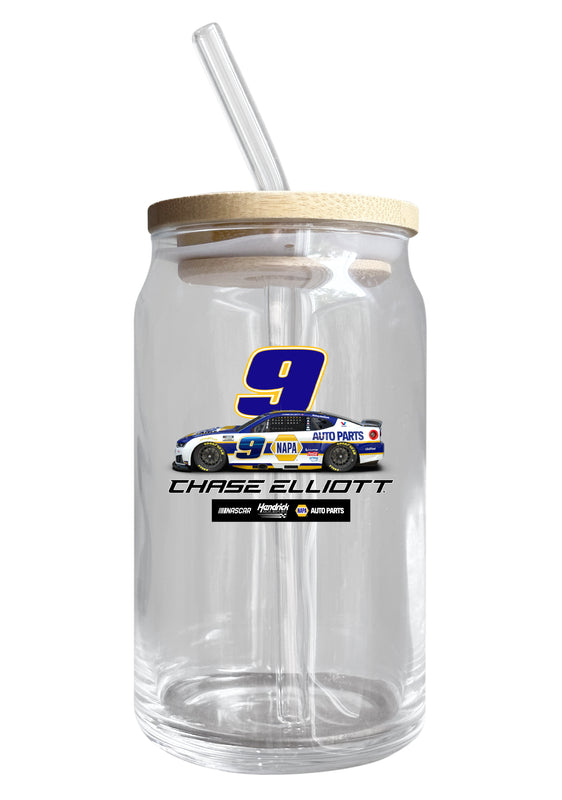 Chase Elliott - NAPA #9 Nascar Offic. Licensed 12 oz Can Glass