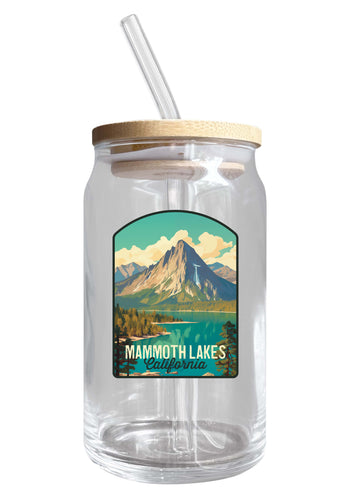 Mammoth Lakes California Design A Souvenir 12 oz Beer Can Glass Single
