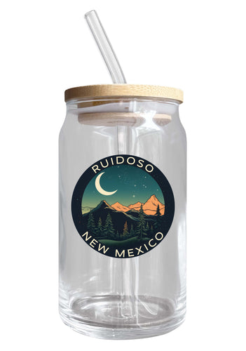 Ruidoso New Mexico Design A Souvenir 12 oz Beer Can Glass Single