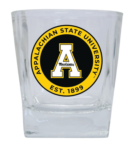 Appalachian State 10 oz Whiskey Rocks Glass Circle Design Officially Licensed Collegiate Product