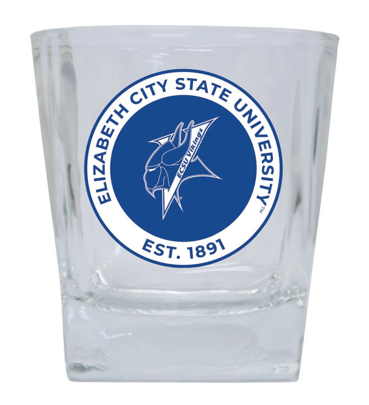 Elizabeth City State University 10 oz Whiskey Rocks Glass Circle Design Officially Licensed Collegiate Product