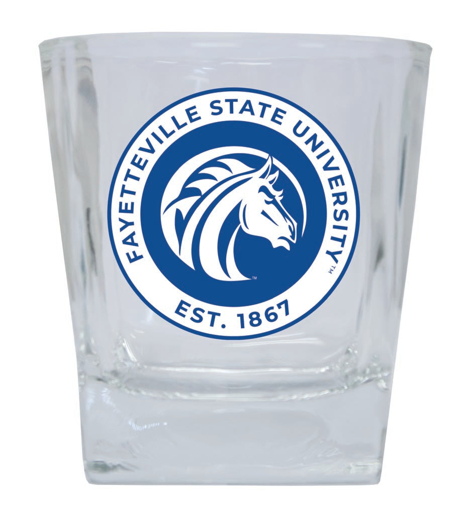 Fayetteville State University 10 oz Whiskey Rocks Glass Circle Design Officially Licensed Collegiate Product 