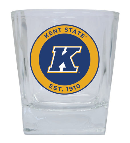 Kent State University 10 oz Whiskey Rocks Glass Circle Design Officially Licensed Collegiate Product