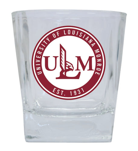 University of Louisiana Monroe 10 oz Whiskey Rocks Glass Circle Design Officially Licensed Collegiate Product 