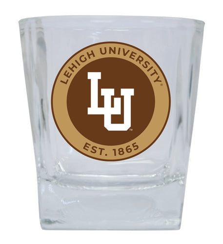 Lehigh University Mountain Hawks 10 oz Whiskey Rocks Glass Circle Design Officially Licensed Collegiate Product