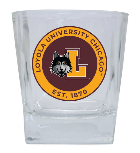 Loyola University Ramblers 10 oz Whiskey Rocks Glass Circle Design Officially Licensed Collegiate Product