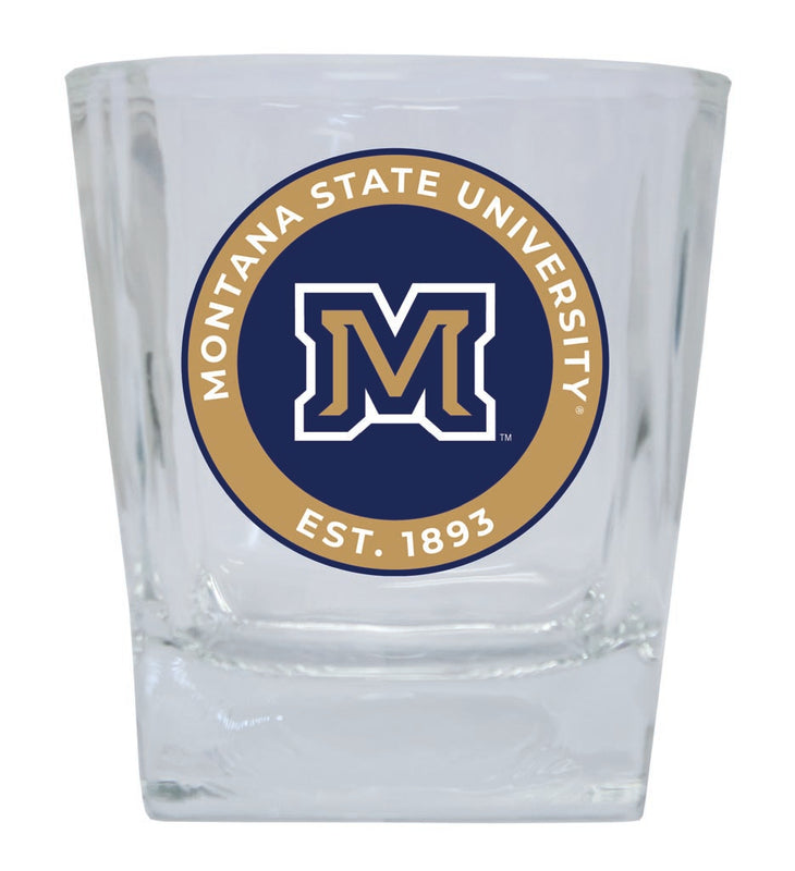 Montana State Bobcats 10 oz Whiskey Rocks Glass Circle Design Officially Licensed Collegiate Product