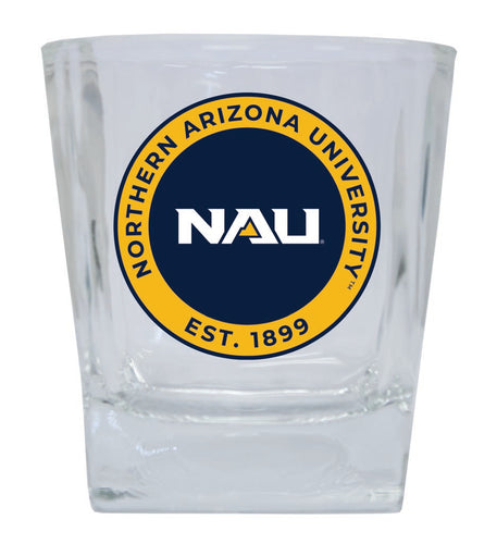 Northern Arizona University 10 oz Whiskey Rocks Glass Circle Design Officially Licensed Collegiate Product 