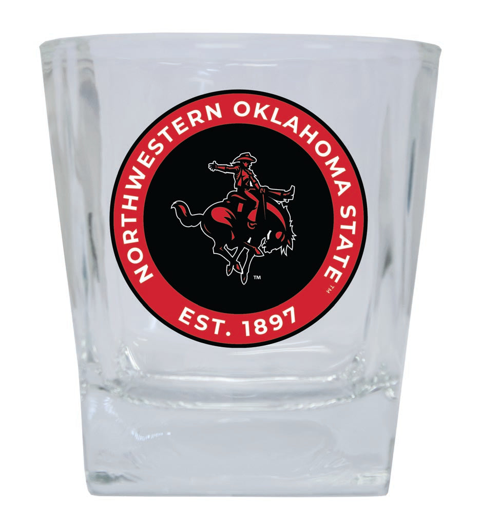 Northwestern Oklahoma State University 10 oz Whiskey Rocks Glass Circle Design Officially Licensed Collegiate Product 