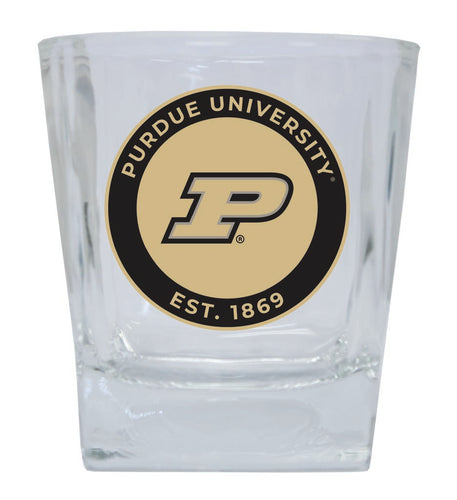 Purdue Boilermakers 10 oz Whiskey Rocks Glass Circle Design Officially Licensed Collegiate Product