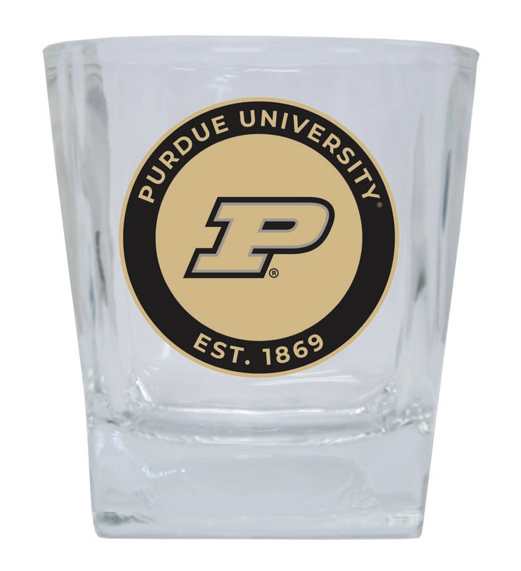Purdue Boilermakers 10 oz Whiskey Rocks Glass Circle Design Officially Licensed Collegiate Product