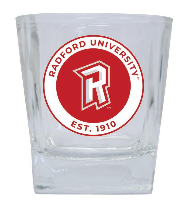 Radford University Highlanders 10 oz Whiskey Rocks Glass Circle Design Officially Licensed Collegiate Product 