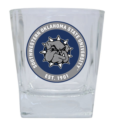 Southwestern Oklahoma State University 10 oz Whiskey Rocks Glass Circle Design Officially Licensed Collegiate Product