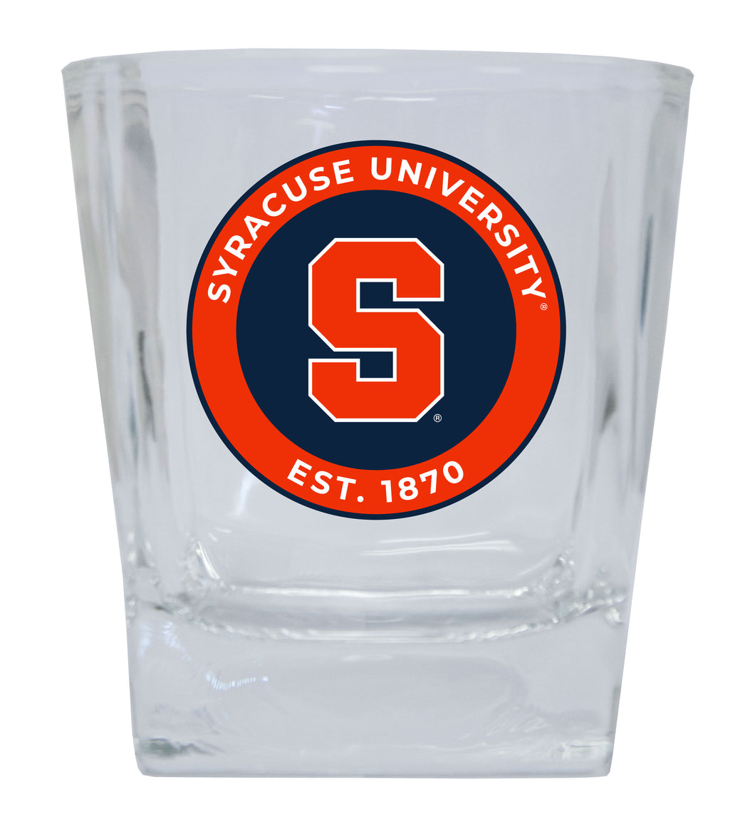Syracuse Orange 10 oz Whiskey Rocks Glass Circle Design Officially Licensed Collegiate Product