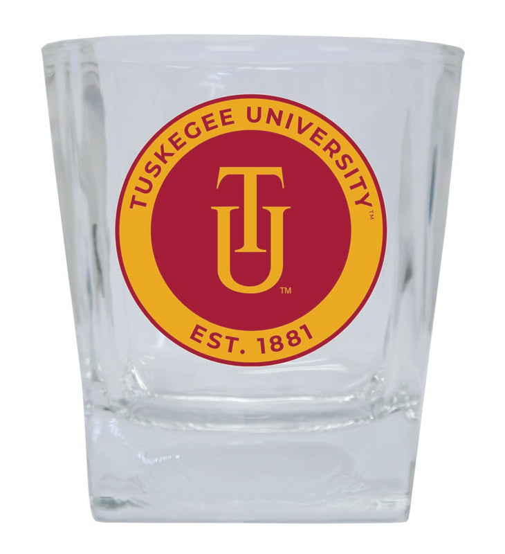 Tuskegee University 10 oz Whiskey Rocks Glass Circle Design Officially Licensed Collegiate Product 
