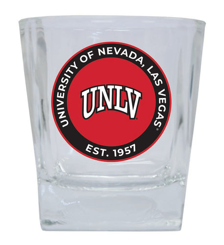 UNLV Rebels 10 oz Whiskey Rocks Glass Circle Design Officially Licensed Collegiate Product