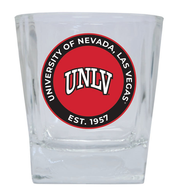UNLV Rebels 10 oz Whiskey Rocks Glass Circle Design Officially Licensed Collegiate Product