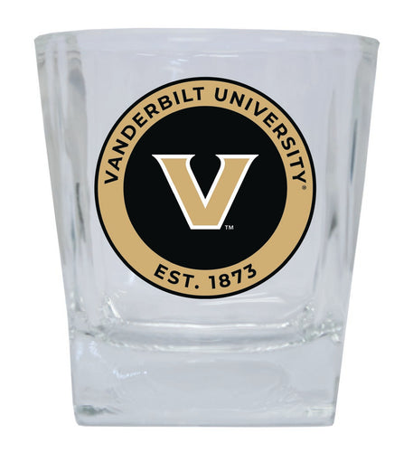 Vanderbilt University 10 oz Whiskey Rocks Glass Circle Design Officially Licensed Collegiate Product 