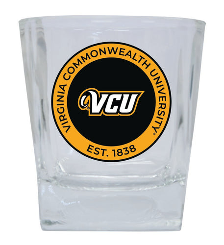 Virginia Commonwealth 10 oz Whiskey Rocks Glass Circle Design Officially Licensed Collegiate Product