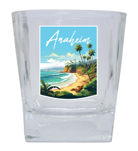 Anaheim California Design B Souvenir 10 oz Whiskey Glass Rocks Glass Single