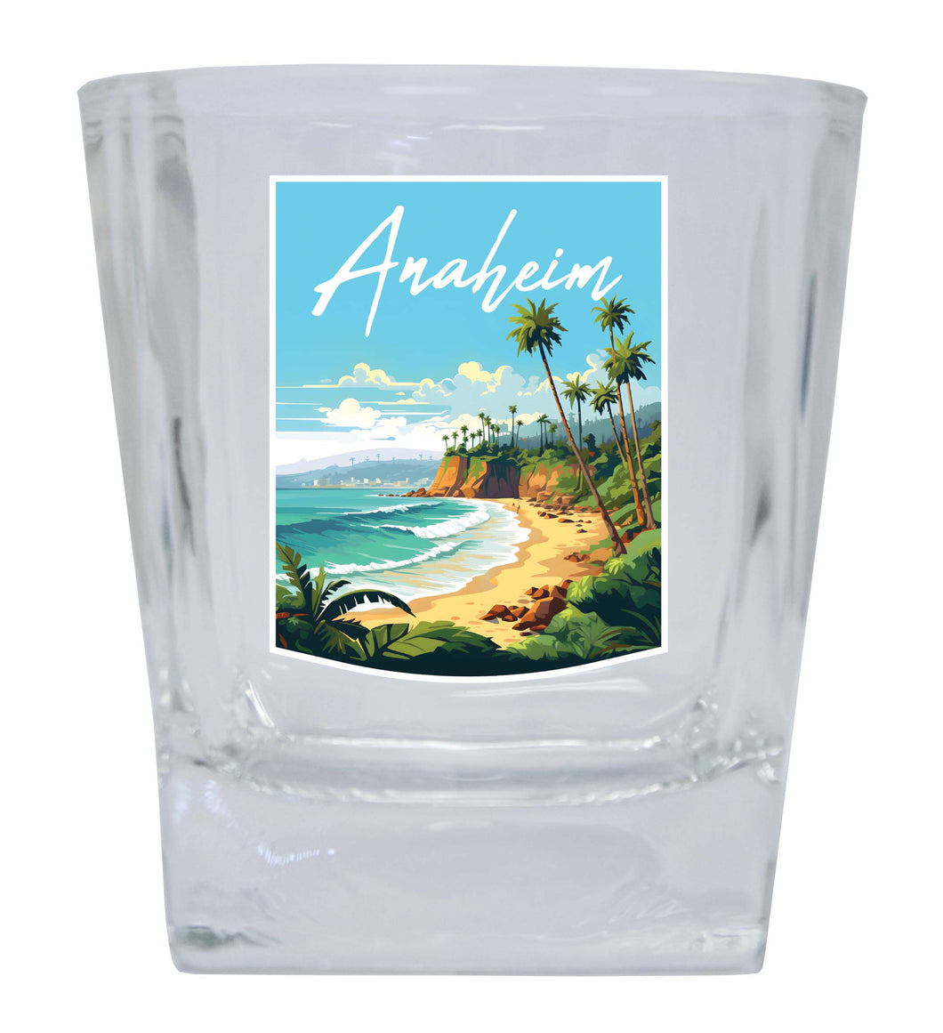Anaheim California Design B Souvenir 10 oz Whiskey Glass Rocks Glass Single