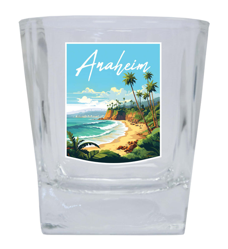 Anaheim California Design B Souvenir 10 oz Whiskey Glass Rocks Glass Single