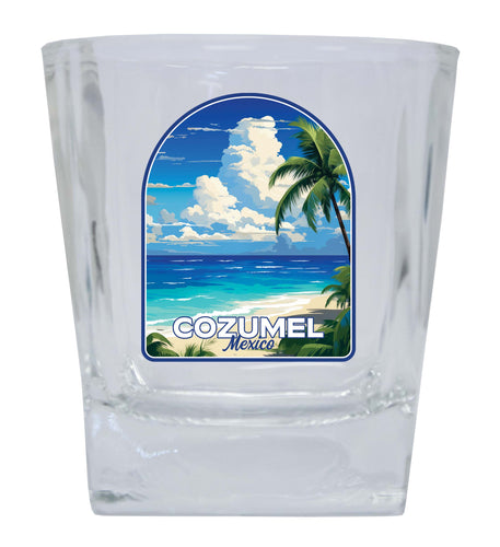 Cozumel Mexico Design C Souvenir 10 oz Whiskey Glass Rocks Glass Single
