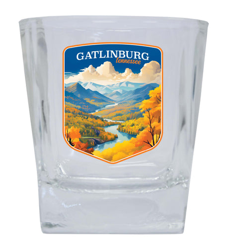 Gatlinburg Tennessee Design D Souvenir 10 oz Whiskey Glass Rocks Glass Single