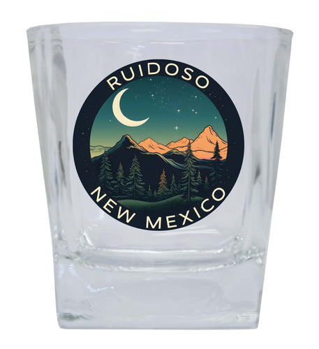 Ruidoso New Mexico Design A Souvenir 10 oz Whiskey Glass Rocks Glass 2-Pack