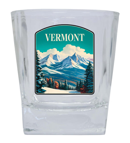 Vermont Design A Souvenir 10 oz Whiskey Glass Rocks Glass 4-Pack