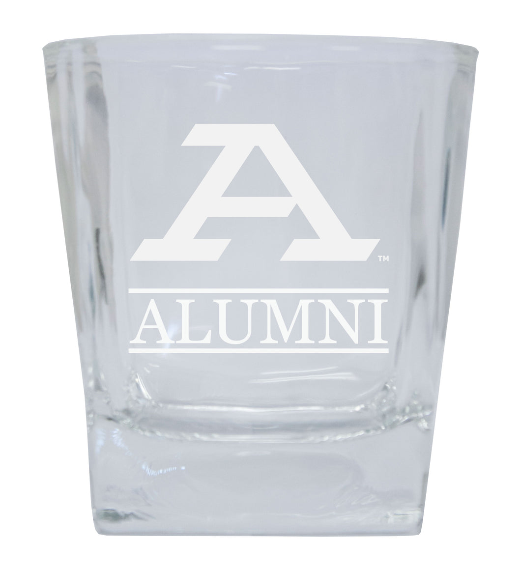 Akron Zips Etched Alumni 8 oz Whiskey Rocks Glass Officially Licensed Collegiate Product Single Unit