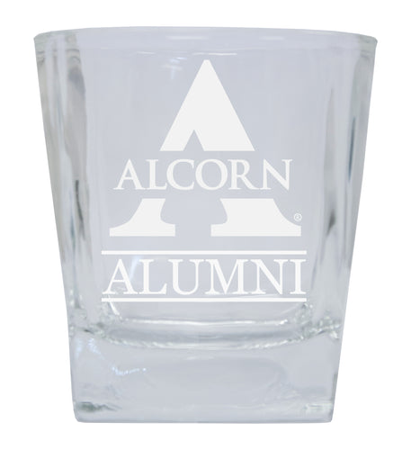 Alcorn State Braves  Alumni Elegance 10oz Etched Glass Tumbler