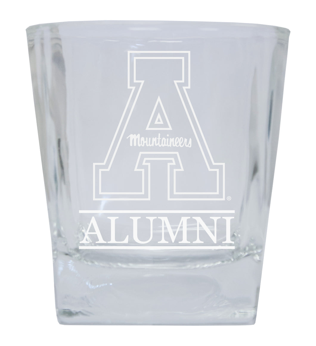 Appalachian State  Alumni Elegance 10oz Etched Glass Tumbler
