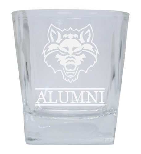 Arkansas State  Alumni Elegance 10oz Etched Glass Tumbler